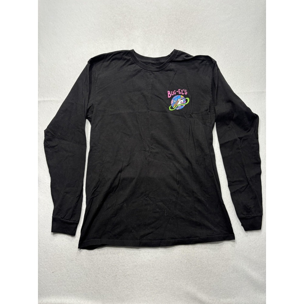 Buc-ee's Shirt Mens Large Black Out Of This World Space Graphic Long Sleeve Tee